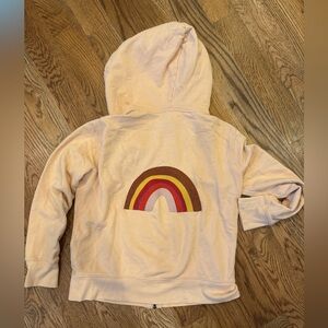 Miles by Madewell Embroidery Rainbow zip up hoodie xs